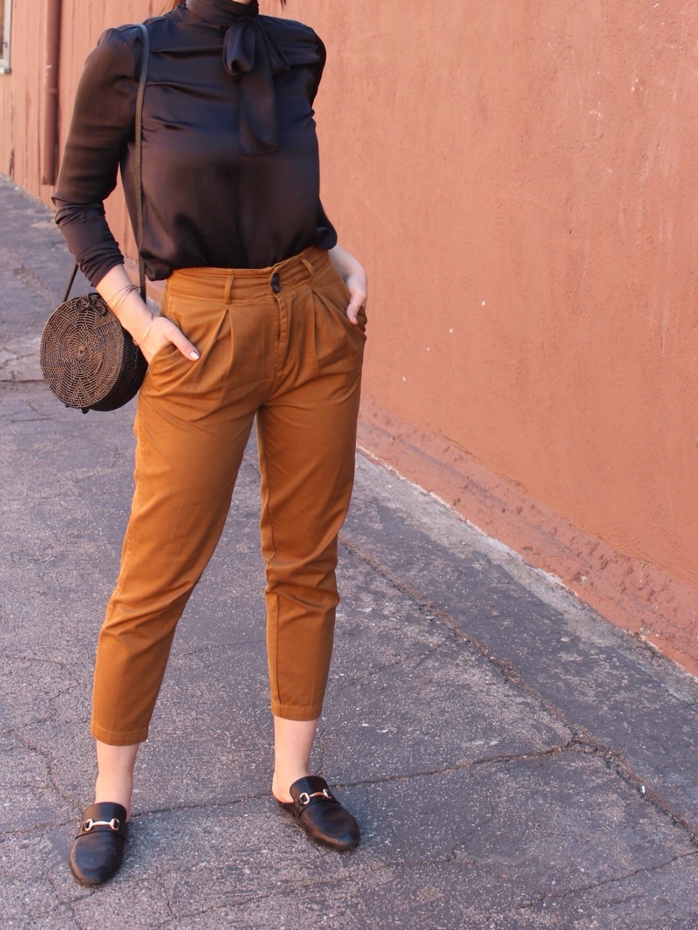 Free People Trousers with Tie Waist